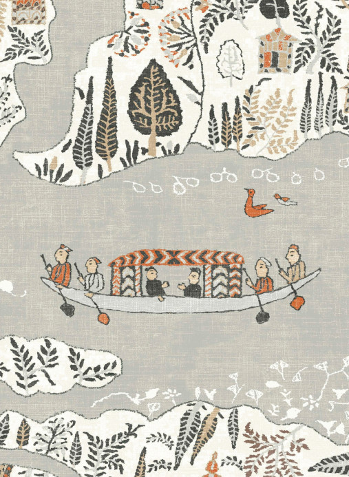 Lewis & Wood Tapete Regatta - Satsuma Soot