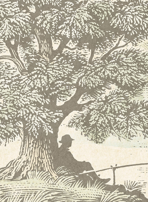 Lewis & Wood Wallpaper Royal Oak - Aquatint
