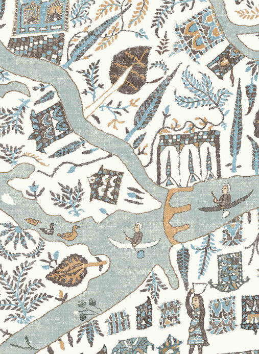 Lewis & Wood Papier peint Utopia - Aqua Vita