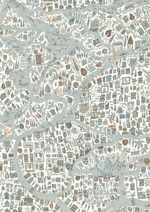 Lewis & Wood Papier peint Utopia - Aqua Vita