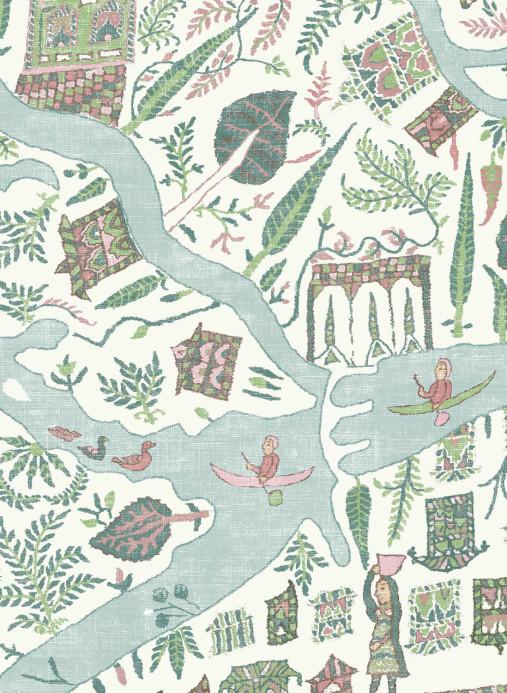 Lewis & Wood Tapete Utopia - Pistachio Rose