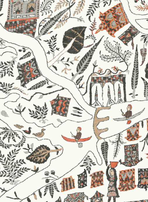 Lewis & Wood Tapete Utopia - Satsuma Soot