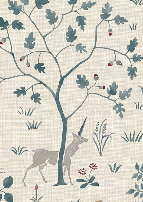 Lewis & Wood Carta da parati Voysey Park - Cluny
