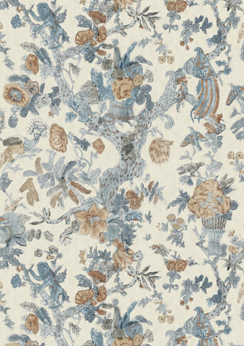 Lewis & Wood Tapete Wild Thing - Copper Cobalt