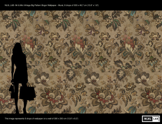 NLXL Papier peint panoramique Big Pattern Bogor