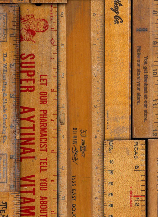 NLXL Papier peint Printed Rulers - MRV-05