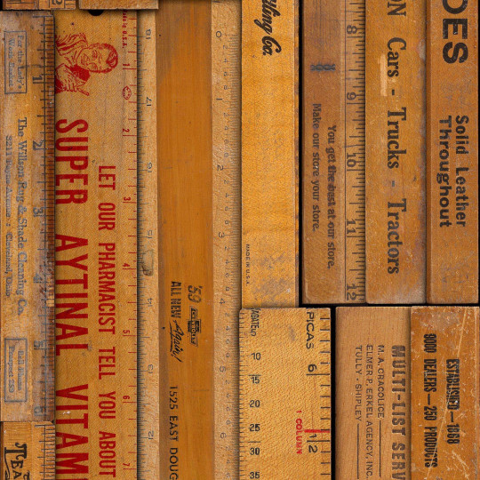 NLXL Papier peint Printed Rulers - MRV-05