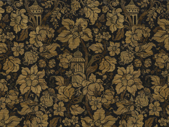 NLXL Wandbild Big Pattern Paradis Noir - 9 Drops