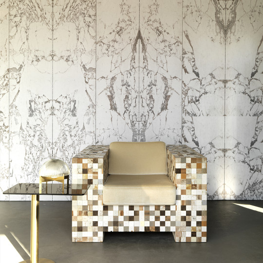 NLXL Tapete White Marble - PHM-40