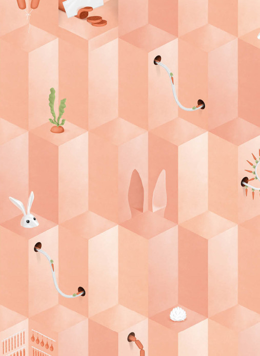 NLXL Wallpaper Pink Carrot - SUZ-01