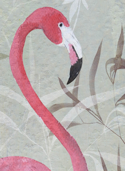 NLXL Papier peint panoramique Flamingo Garden