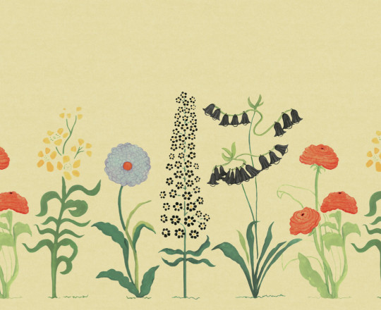 Boråstapeter Carta da parati panoramica Astrid Wilson Hollyhock - 9565W