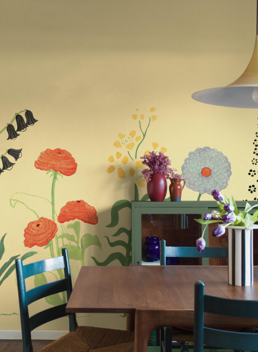 Boråstapeter Studio Papier peint panoramique Astrid Wilson Hollyhock