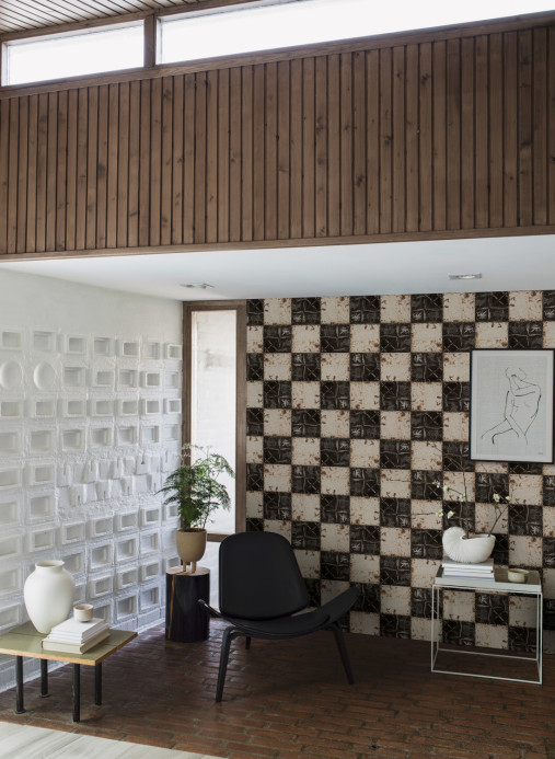 Boråstapeter Studio Wandbild Checkered Plates