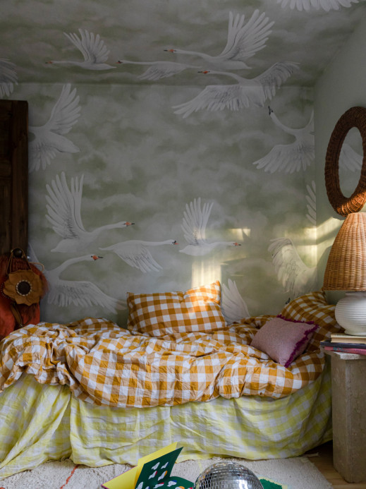 Boråstapeter Studio Papier peint panoramique Clouds Swans - 9414W