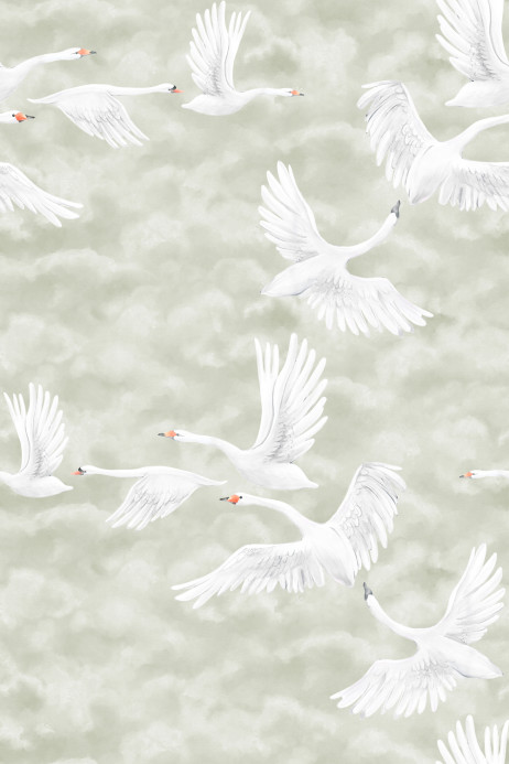 Boråstapeter Studio Papier peint panoramique Clouds Swans - 9414W