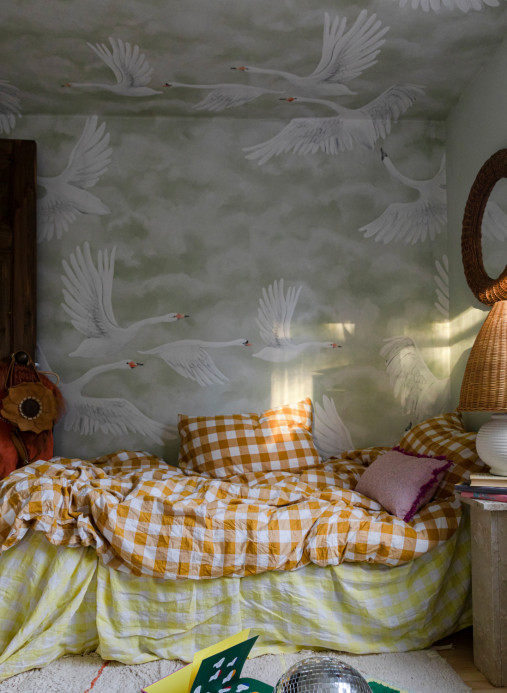 Boråstapeter Studio Wandbild Clouds Swans