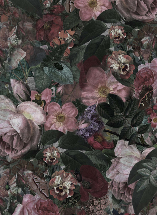 Boråstapeter Studio Wandbild Dark Floral - 9419W