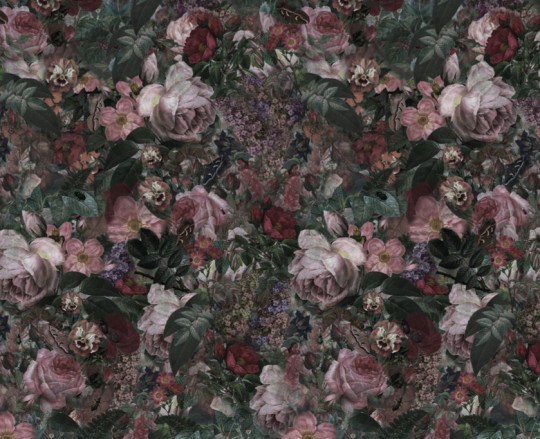 Boråstapeter Studio Wandbild Dark Floral - 9419W