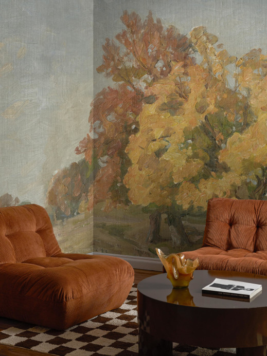 Boråstapeter Studio Wandbild Hedgerow Landscape - 9668W