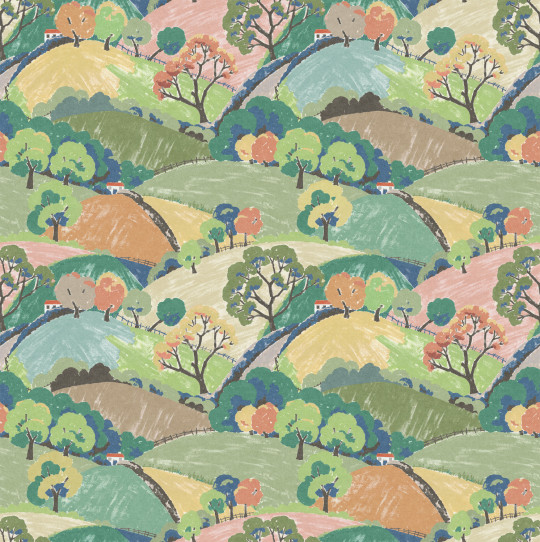 Boråstapeter Studio Mural Hills and Trees