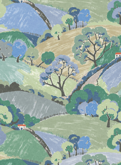 Boråstapeter Studio Carta da parati panoramica Hills and Trees - 9623W