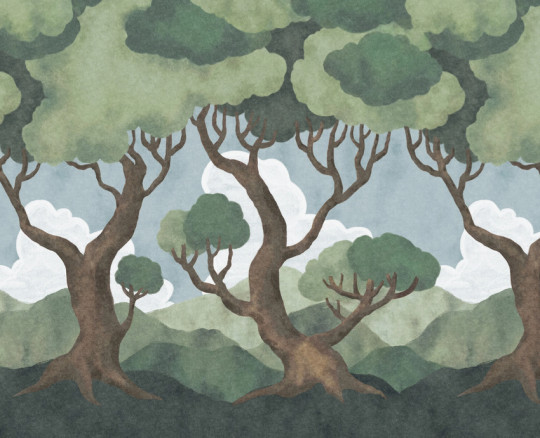 Boråstapeter Studio Mural In the Forest