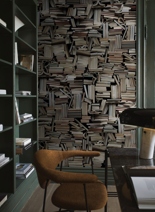 Boråstapeter Studio Mural Light Books