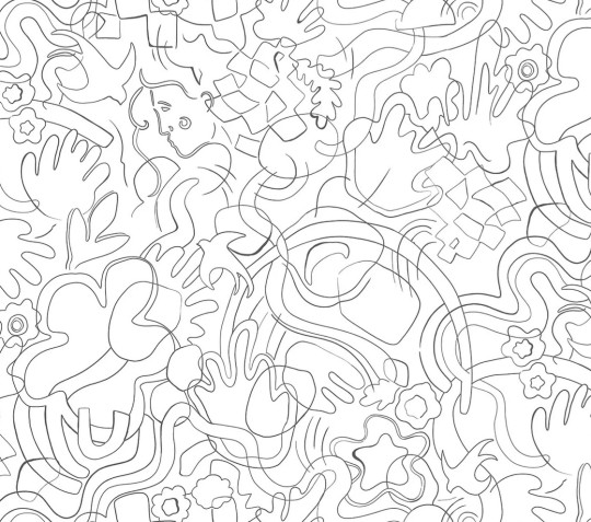 Boråstapeter Studio Wandbild Line Art - 9529W