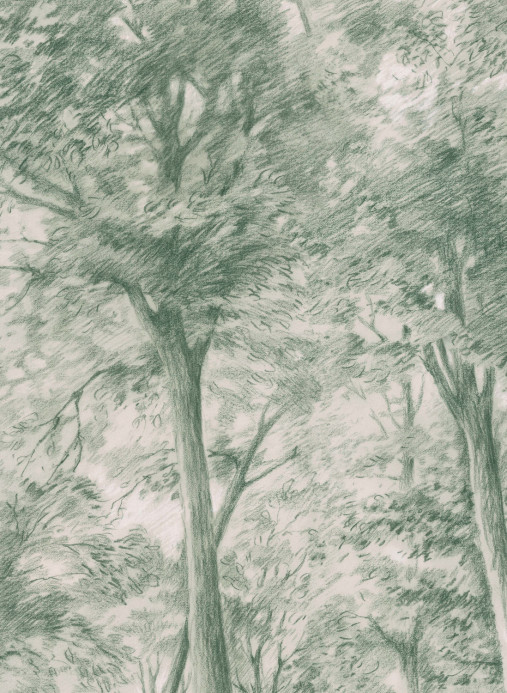 Boråstapeter Studio Carta da parati panoramica Sketch of Trees - 9632W