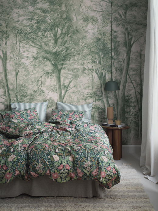 Boråstapeter Studio Mural Sketch of Trees