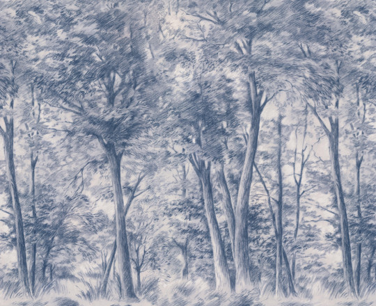 Boråstapeter Studio Mural Sketch of Trees