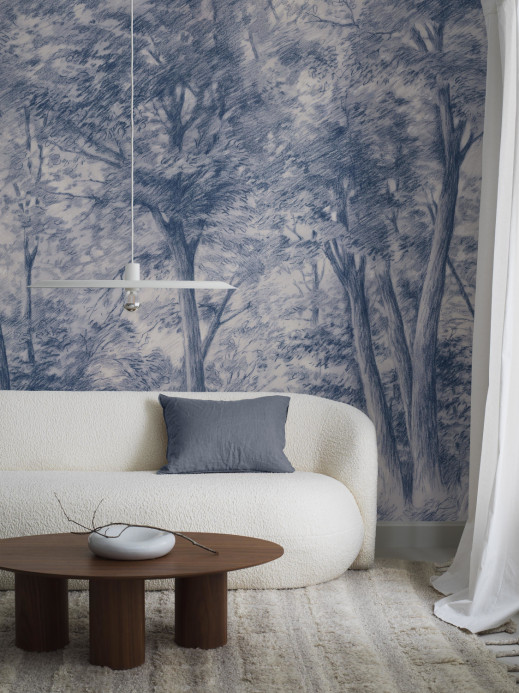 Boråstapeter Studio Mural Sketch of Trees