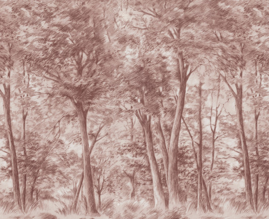 Boråstapeter Studio Mural Sketch of Trees