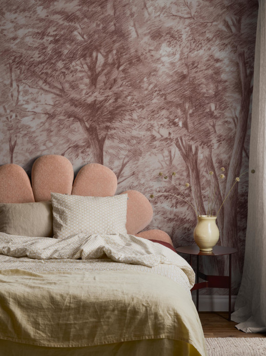 Boråstapeter Studio Mural Sketch of Trees