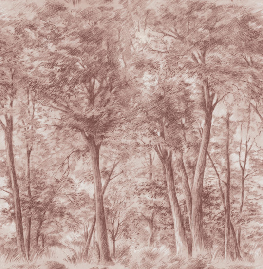 Boråstapeter Studio Papier peint panoramique Sketch of Trees - 9634W