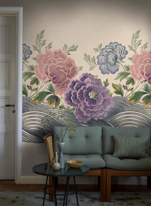 Boråstapeter Studio Wandbild Wave of Flowers