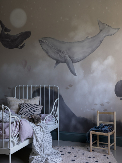 Boråstapeter Studio Mural Whales in the Sky
