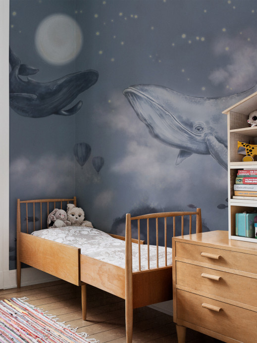 Boråstapeter Studio Wandbild Whales in the Sky - 9457W