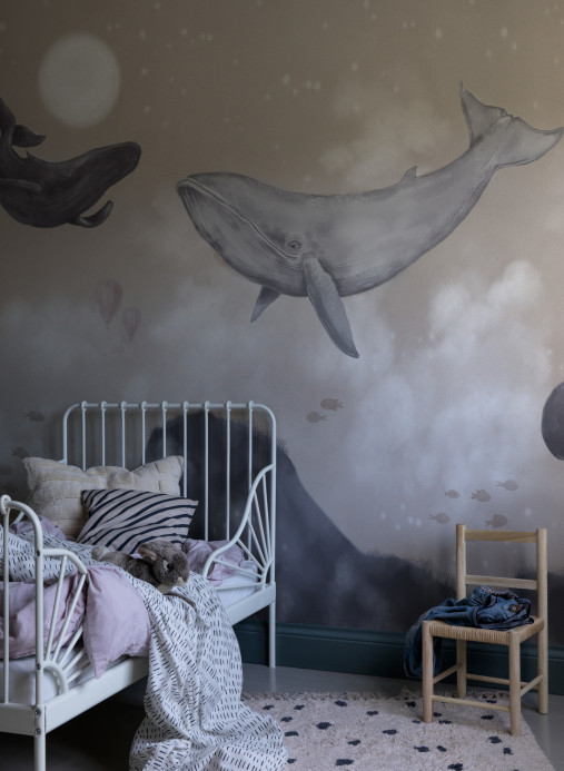 Boråstapeter Studio Mural Whales in the Sky