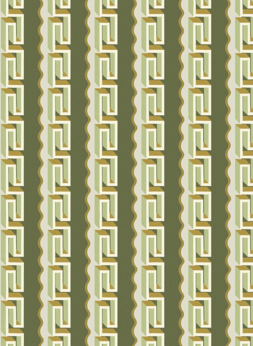 Boråstapeter Studio Carta da parati panoramica Rayure Méandre - 9697W