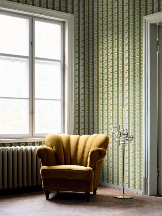 Boråstapeter Studio Carta da parati panoramica Rayure Méandre - 9697W