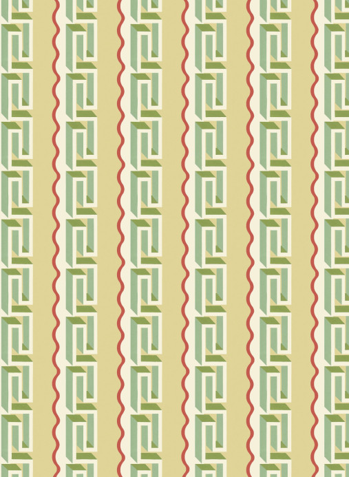 Boråstapeter Studio Carta da parati panoramica Rayure Méandre - 9698W