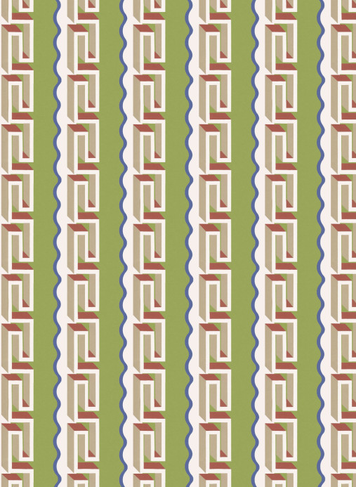 Boråstapeter Studio Papier peint panoramique Rayure Méandre - 9699W