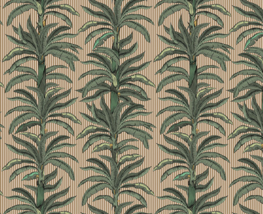 Boråstapeter Studio Mural Rayure Palmier