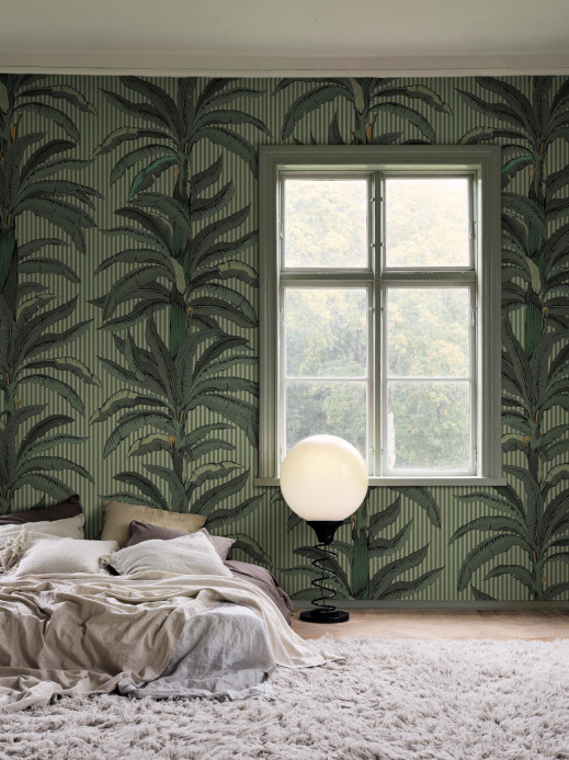 Boråstapeter Studio Mural Rayure Palmier