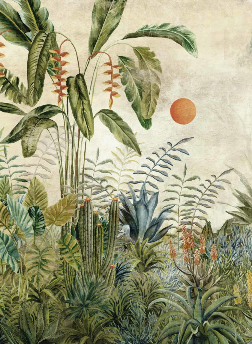 Coordonné Wandbild Aduanero - Cactus