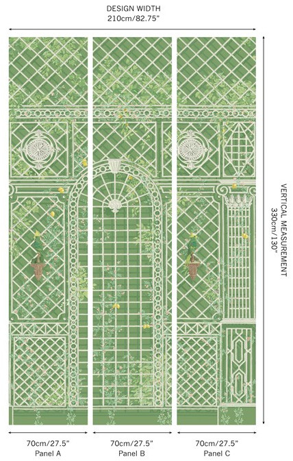 Manuel Canovas Wandbild L'Orangerie - Craie