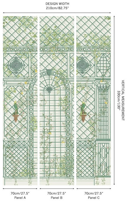 Manuel Canovas Wandbild L'Orangerie - Paon