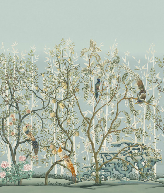 Manuel Canovas Wandbild La Voliere - Aqua